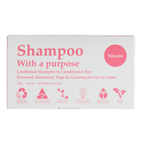 Shampoo with a Purpose by Clover Fields (Shampoo & Conditioner Bar) Volume 135g