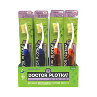 Doctor Plotka's Mouthwatchers Toothbrush Travel (foldable) Adult Soft Mixed [Bulk Buy 24 Units] 