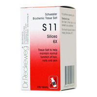 Dr. Reckeweg Schuessler BioChemic Tissue Salt S11 (Silicea 6X) 200 Tablets