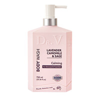 Dr. V Body Wash Lavender, Camomile & Sage (Calming for Stressed & Tired Skin) 750ml