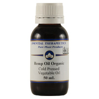 Essential Therapeutics Vegetable Oil Organic Hemp Oil (virgin, cold pressed) 50ml