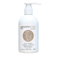 EnviroBaby Plant Based Sensitive Baby Bath & Shampoo Fragrance Free 500ml