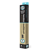 Ess FF Toothbrush Bamboo Activ Charcoal Medium 1pk
