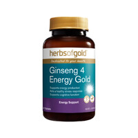 Herbs of Gold Ginseng 4 Energy Gold 60 Tablets