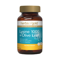 Herbs of Gold Lysine plus Olive Leaf 100 Tablets