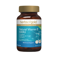 Herbs Of Gold Natural Vitamin E 500I.U. 50 Capsules