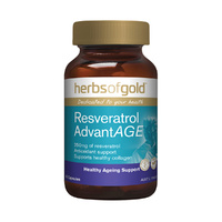 Herbs Of Gold Resveratrol AdvantAGE 60 Capsules