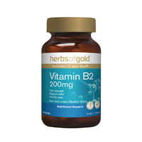Herbs of Gold Vitamin B2 200mg 60 Tablets