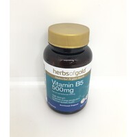 Herbs of Gold Vitamin B5 500mg 60 Capsules