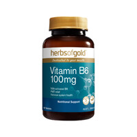 Herbs of Gold Vitamin B6 200mg 60 Tablets
