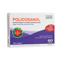 J&B (Johnson & Barana) Policosanol 10mg 60 Tablets
