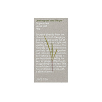 Love Tea Organic Lemongrass & Ginger Tea Loose Leaf 75g