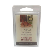 Livinia Naturals Soy Melts Fragrance Oils Champagne Strawberries