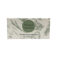 Minimal Essentials Stain-Removing Laundry Sticks with Lemon Myrtle x 2 Pack (50g net)