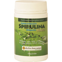 Medicines From Nature Super Strength Spirulina Organic 1000 150g Powder