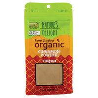 Nature's Delight Organic Cinnamon Powder 100g