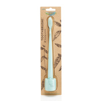 The Natural Family Co. Bio Toothbrush River Mint with Stand