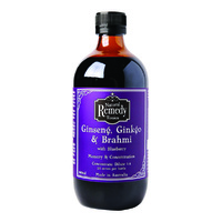 Natural Remedy Tonics Ginseng Ginkgo & Brahmi Concentrate 500ml