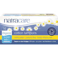 Natracare Organic Cotton Tampons Super with Applicator 16 Tampons