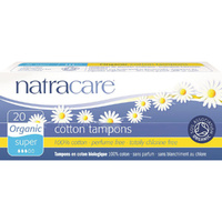 Natracare Organic Cotton Tampons Super 20 Tampons