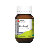 Oriental Botanicals Zinc Excel 30 Tablets