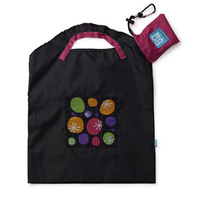 Onya Reusable Shopping Bag Black Retro (Small)