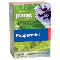 Planet Organic Peppermint Herbal Tea x 50 Tea Bags