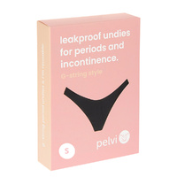 Pelvi Leakproof Underwear G-String Black S