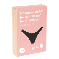 Pelvi Leakproof Underwear G-String Black XS