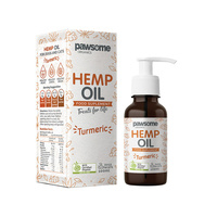 Pawsome Organics Pet Hemp Oil Turmeric (for dogs & cats) 100ml