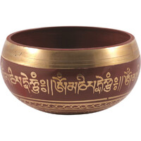 SaltCo Tibetan Singing Bowl Red Medium (12cm)