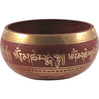 SaltCo Tibetan Singing Bowl Red Large (14cm)