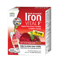 Silicea Body Essentials Iron VITAL F+ (15mg Iron) Sachets 15ml x 30 Pack