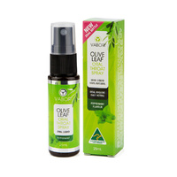 Vabori Olive Leaf Oral Throat Spray Peppermint Flavour 25ml Oral Spray