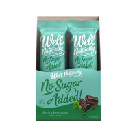 Well Naturally No Added Sugar Bar Dark Chocolate Mint Crisp 45g [Bulk Buy 16 Units]