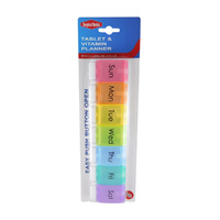 Surgical Basics Pill Box Weekly Pill Planner 1 Section Per Day Large (22.3cm x 5.8cm x 2.7cm)