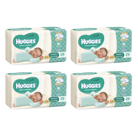 Huggies Ultimate Nappies Newborn Up to 5kg 28 Pack [Bulk Buy 4 Units]