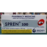 Spren Aspirin 100mg 112 Tablets  (S2)