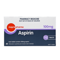 Mayne Aspirin 100mg 112 Tablets (S2)