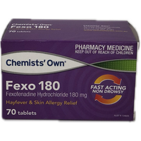 Chemists' Own Fexo 180mg 70 Tablets  (S2)