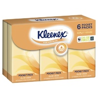 Kleenex To Go Aloe Vera Pocket Pack 6