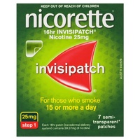 Nicorette 16 Hour Invisipatch Step 1 25mg Patches 14