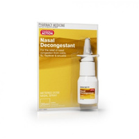 Pharmacy Action Nasal Decongestant Spray 20ml (S2)