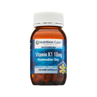 Nutrition Care Vitamin K1 10mg (as Phytomenadione) 100 Capsules
