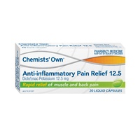 Chemists Own Anti-Inflammatory Pain Relief 12.5Mg 20 Capsules (S2)