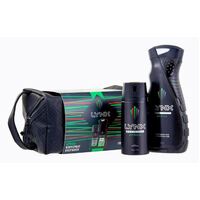 Lynx Africa Wash Bag Gift Set Body Wash 400mL and Body Spray 165mL