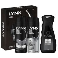 Lynx Black Trio Gift Set 