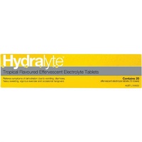 Hydralyte Tropical Effervescent Electrolyte Tab 20