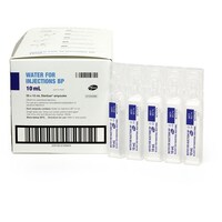 Water For Injection BP 10ml 50 Ampoules 
