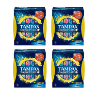 Tampax Compak Pearl Regular 18 Pack [Bulk Buy 4 Units]